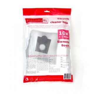 10 Staubsaugerbeutel passend für Bosch Original-Größe BBZ 24 AF