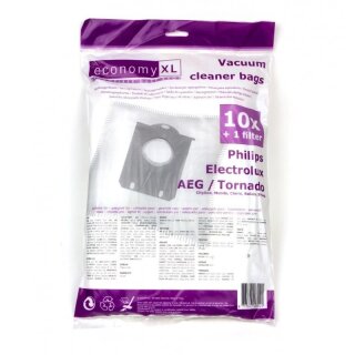 10 Staubsaugerbeutel passend für Philips Specialist