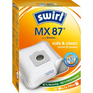 Swirl Staubsaugerbeutel MX87 / MX 87 MicroPor für Moulinex Compact Staubsauger