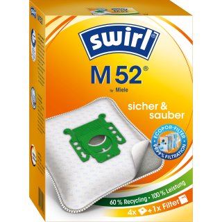 Swirl Staubsaugerbeutel M52 / M 52 MicroPor für Miele Staubsauger Typ: K