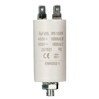 Kondensator Motorkondensator Anlaufkondensator Arbeitskondensator 450V 6.0 µF / 6 uF