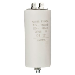 Kondensator Motorkondensator Anlaufkondensator Arbeitskondensator 450V 40.0 µF / 40 uF