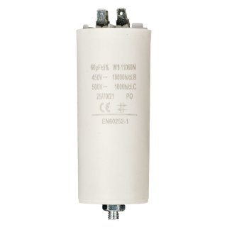 Kondensator Motorkondensator Anlaufkondensator Arbeitskondensator 450V 60.0 µF / 60 uF