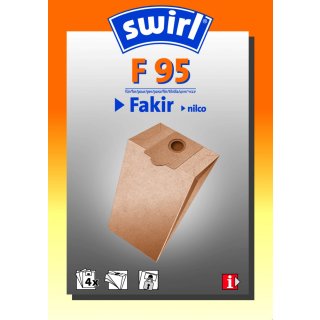 Swirl Staubsaugerbeutel F97 / F 97 für Fakir Nilco Alto Staubsauger -AUSLAUF-