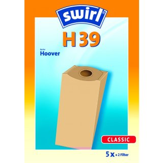 Swirl Staubsaugerbeutel H39 / H 39 für Hoover Acenta H21A Staubsauger -AUSLAUF-