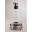 Emsa Flow Kühlkaraffe 1 Liter, Glaskaraffe mit Edelstahl 505219