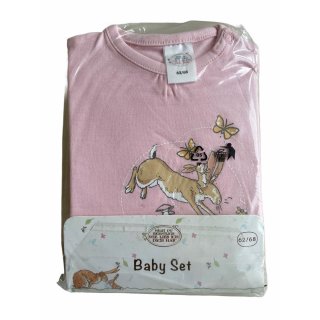 Baby Set Shirt mit Hose " weißt du eigentlich wie lieb ich dich habe " Rosa Gr. 62/68