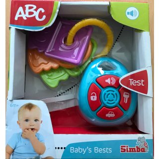 Simba ABC Autoschlüssel Schlüsselbund mit Sound, für Babys ab 6 Monaten