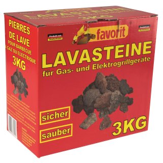 Favorit 3 Kg. Lavasteine für Gasgrill, Elektrogrill, Aquarium Steine aus Lava
