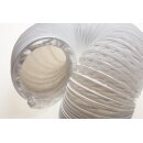 Abluftschlauch PVC flexibel Ø 125 / 127 mm, 4 m z.B. für Klimaanlagen, Wäschetrockner, Abzugshaube