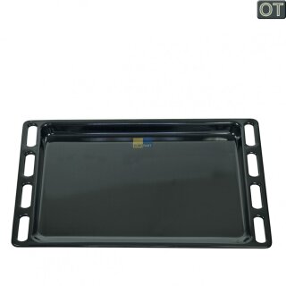 Backblech emailliert, 24mm hoch, 446x366mm für Indesit, Ariston Backofen, Herd  - Nr.: C00137834, ersetzt C00081577