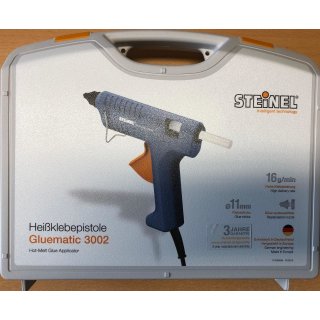 Steinel Heißklebepistole Gluematic 3002 im Koffer, Klebepistole, inkl. 8 Klebesticks 11 mm