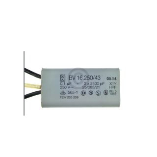 Störschutzfilter Entstörschutz Kondensator 0,1µF Kleingeräte BV 16250/43