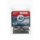 10 Novus Aluminium-Blindnietmuttern Ø7mm,11,5...