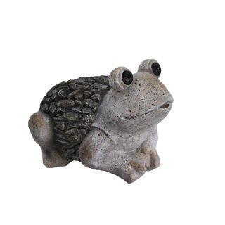Frosch in Steinoptik aus Polyresin, Gartenfigur, Deko Figur ca. 38x30x24cm
