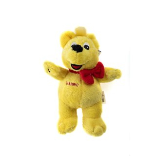 Haribo Plüsch Goldbär Figur, ca. 15cm hoch, Teddybär, Stofftier mit roter Fliege