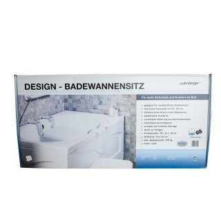 Weinberger Badewannensitz bis 150Kg., Alu Wannensitz, Badehilfe, weiß