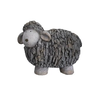 Schaf in Steinoptik aus Polyresin, Gartenfigur, Deko Figur ca. 34 x 21 x 29,5cm