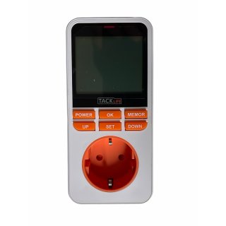 Tacklife MPM02 Energiekosten-Messgerät, digitale Zeitschaltuhr, LCD Display