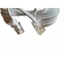 7m ISDN Verbindungskabel Westernstecker 8/4, Telefonkabel RJ45 Weiß