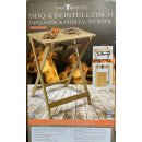 Kesper Holz BBQ Klapptisch mit Tablett,  Garten-Tisch, Beistelltisch 60x79x45cm