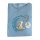 Baby Overall Strampler Schlafanzug " Ich liebe dich bis zum Mond " Blau, Gr. 74/80