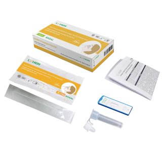 Lyher Covid-19 Test Kit / Corona Antigen-Schnelltest / vorderer Nasenabstrich / Einzelpackung