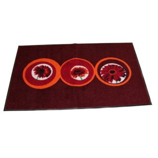 Waschbare Fußmatte Teppich - Gerbera Circles - 75x120cm wash+dry