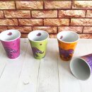 6 Espressobecher mit Elefant Motiv - Espresso Becher Kashmir - Paisley