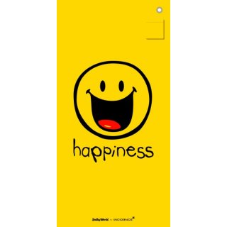 Smiley Strandtuch Mikrofaser - Happiness ca 180x90 cm Liegetuch