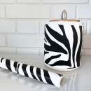 Klebefolie Möbelfolie Zebra - schwarz weiss 45 cm x...