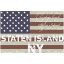 Waschbare Fußmatte - Staten Island - New York ca 50x75 cm