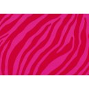 Klebefolie - Möbelfolie Zebra - pink rot -  45 cm x 200 cm Dekorfolie
