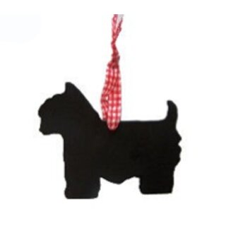 12x Mini Schreibtafel - Kreidetafel Tafel Westhighland Terrier Westie ca 10x8 cm