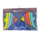 Tischset Platzmatte Fisch - bunte Fische 3- teilig - Halbleinen