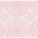 Klebefolie - Möbelfolie rosa Spitze - 45 cm x 200 cm Dekorfolie selbstklebend
