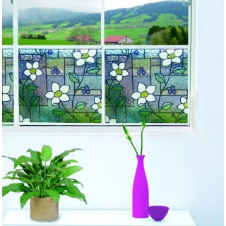 LINEA Fix Blumen 198,00 4657 x statische Fensterfolie Dekorfolie m € GLS 0,46 