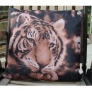 Gartenkissen - Outdoor Kissen - Tiger - ca 45 x 45 cm