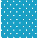 Klebefolie - Möbelfolie Hellblau Aqua Punkte  - Dots 0,45 m x 2 m Dekorfolie