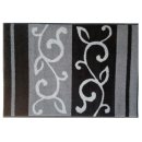 Waschbare Fussmatte - Ranken grau schwarz - ca 60 x 85 cm...