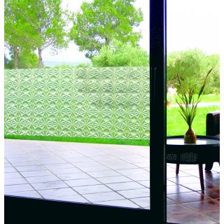 LINEA Fix Dekorfolie - statische Fensterfolie D-70 Blumen Minirolle 150 x 46 cm
