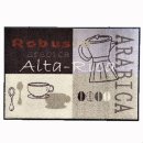 Waschbare Fussmatte Alta Rica - Kaffee ca 60 x 85 cm...