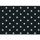 Klebefolie - Möbelfolie Schwarz Punkte  - Dots -  0,45 m x 15 m Dekorfolie