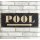 Vintage Blechschild - Pool - Schild im Antik Look - Metallschild