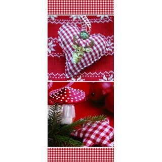Textilposter Hirsch & Fliegenpilz Banner Poster aus Stoff ca 75 x 180 cm Ladendeko