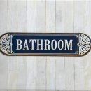 Blechschild - Bathroom - Badezimmer Schild im Antik Look...