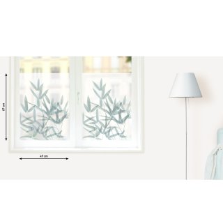 Fensterfolie Fensterbild BAMBUS - statisch haftend 2 Stück 49 x 67 cm,  21,71 €