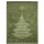 Kuscheldecke - Wohndecke Tree Winter grün mit Fransen 150 x 200 cm Jingle Bells