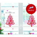XMAS Fenster Sticker Weihnachten - Waldtiere - statisch...