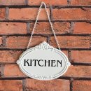 Türschild Kitchen - Küche - Schild im Antik...